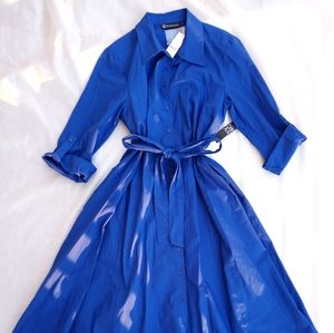 NY & Company button down midi dress M